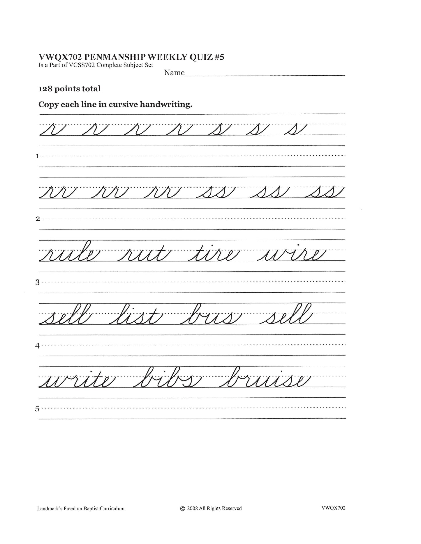 Penmanship