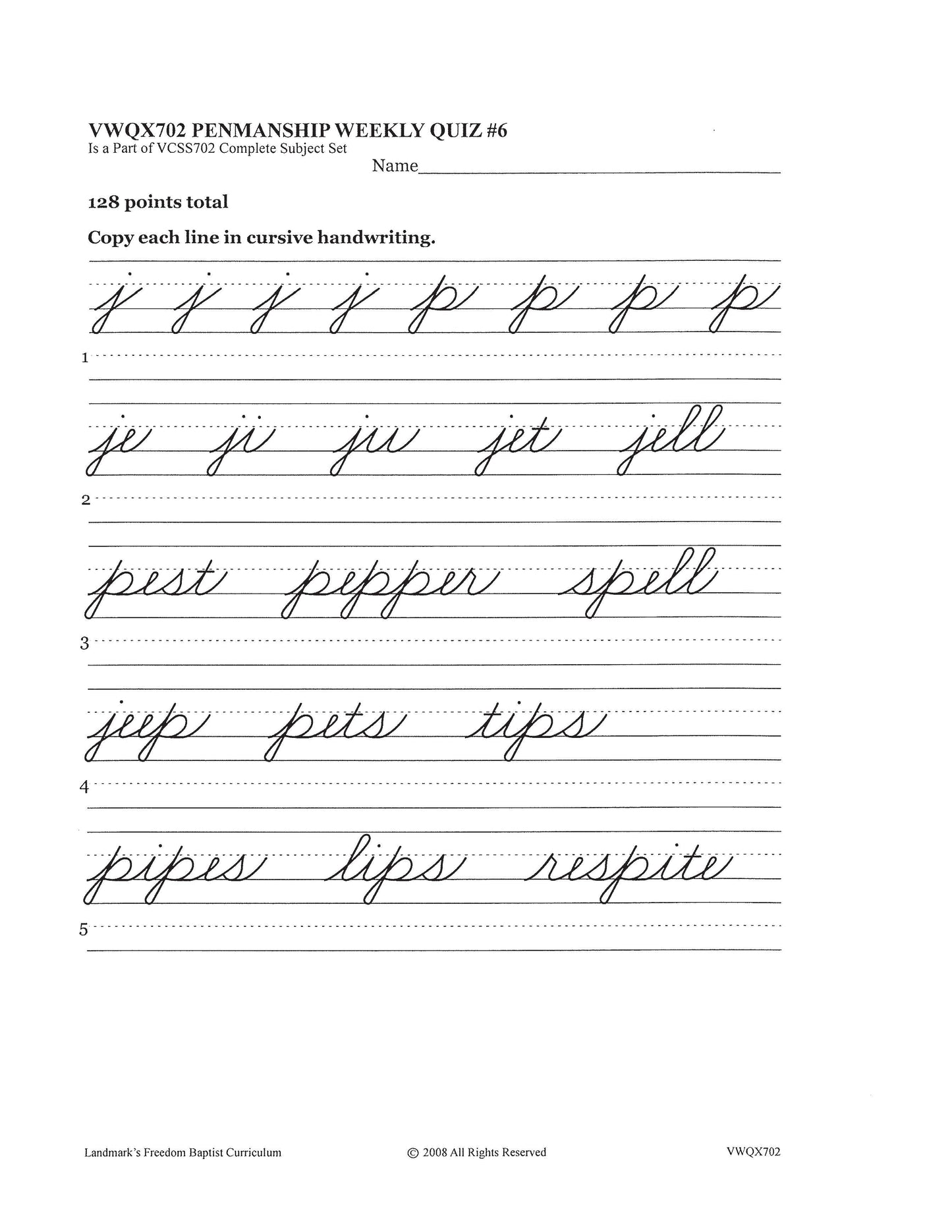 Penmanship