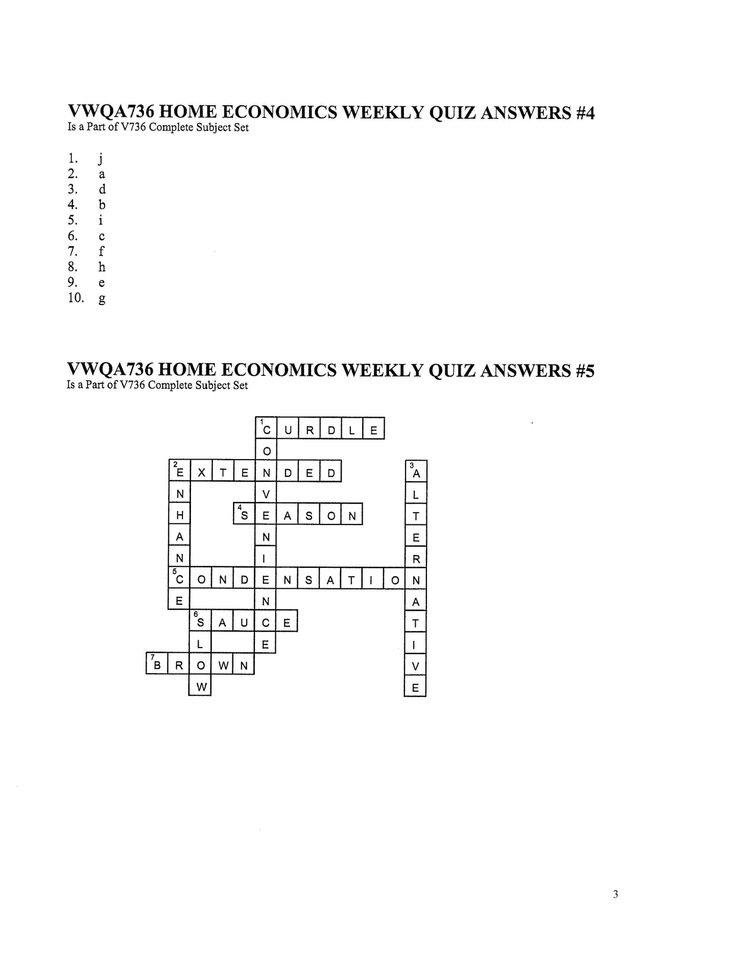 Home Economics