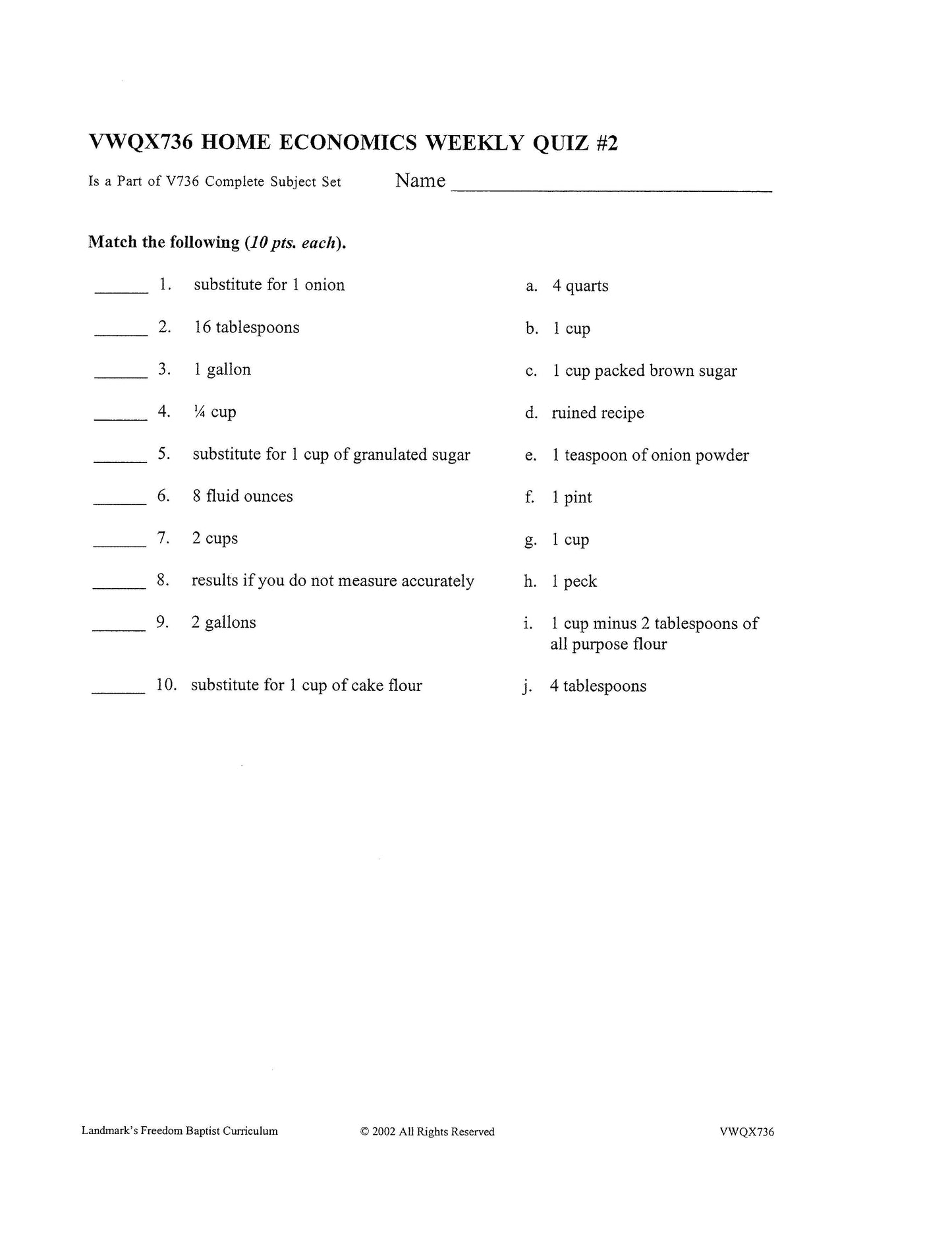 Home Economics