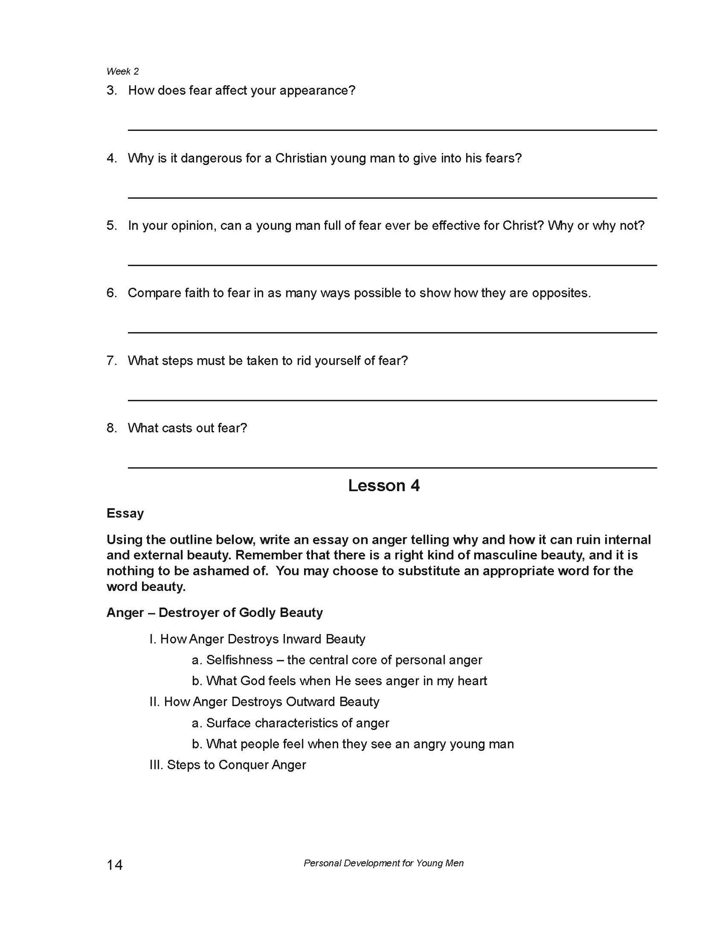 Personal Development For Young Men