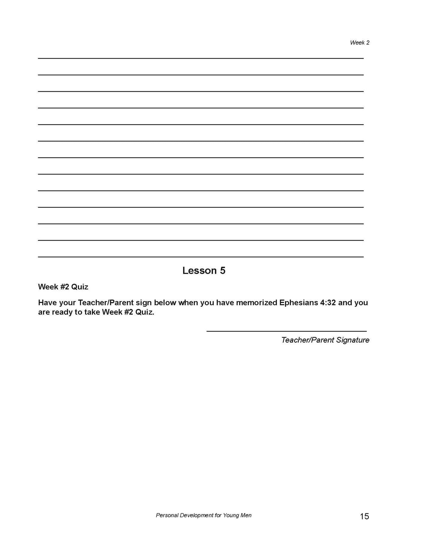 Personal Development For Young Men