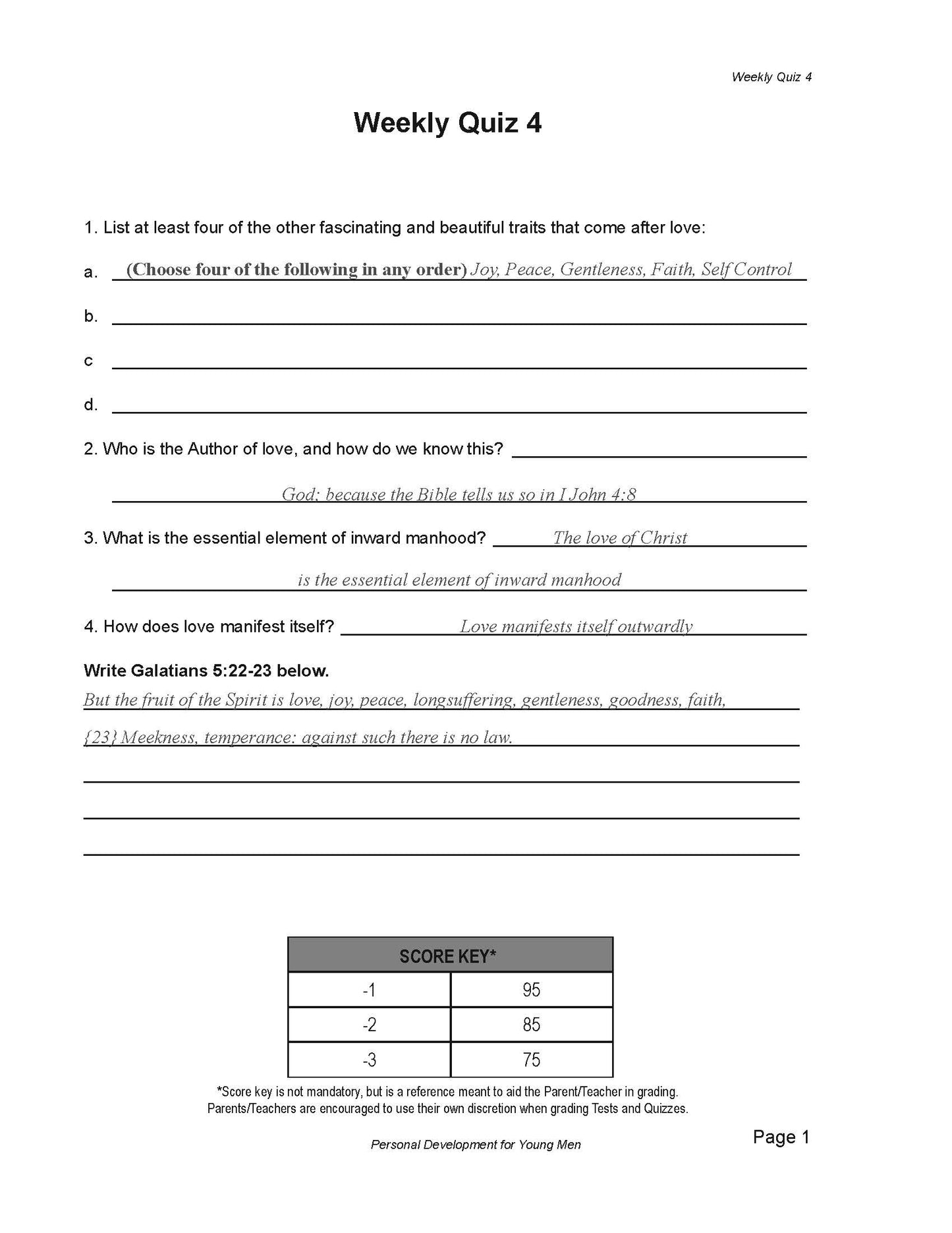 Personal Development For Young Men