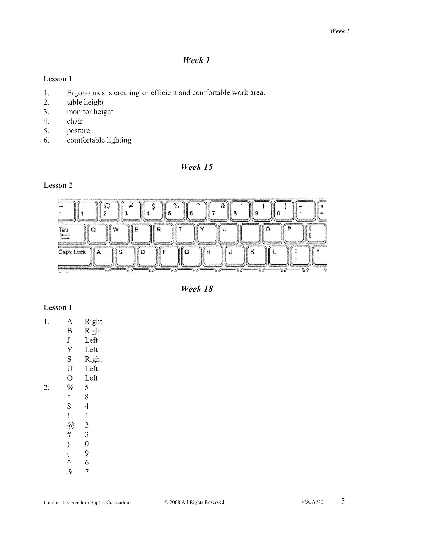 Computer Keyboarding