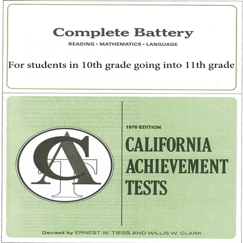 CAT11 Grade 10 Level 11 – Landmark's Freedom Baptist Curriculum