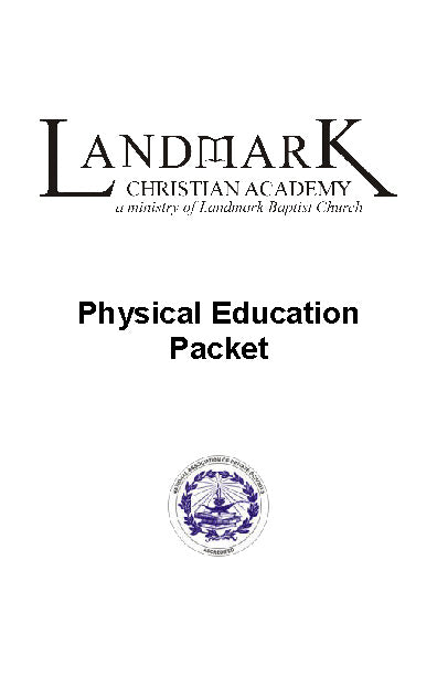 Physical Education Packet