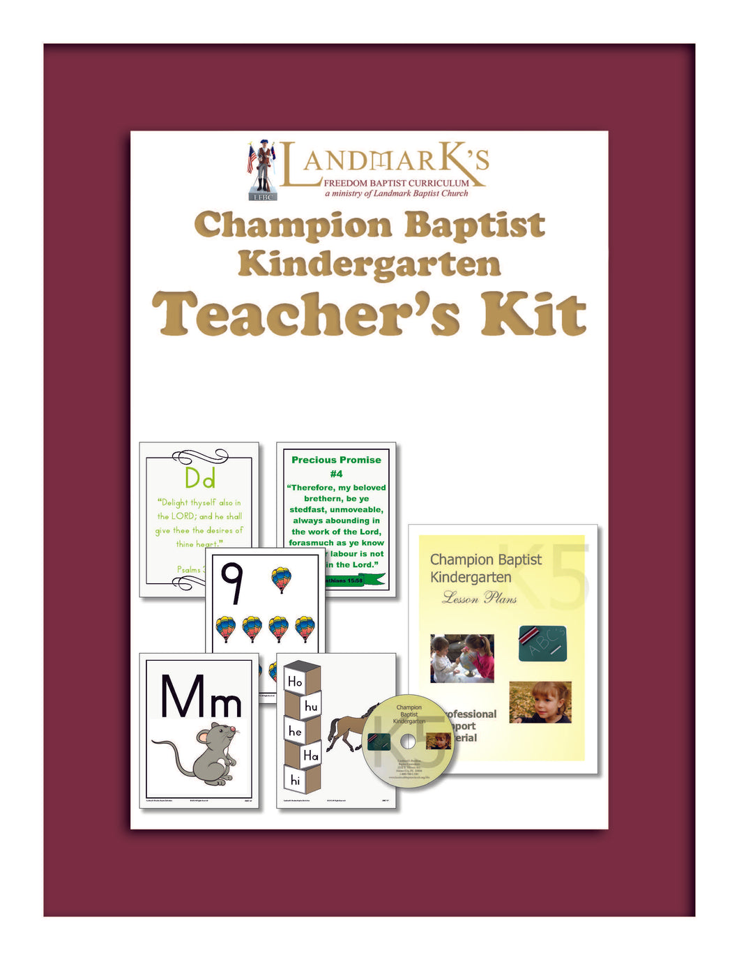 K5 Champion Baptist Kindergarten Teacher's Kit